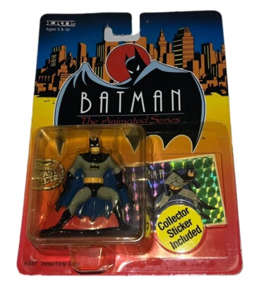 (1992) Ertl Batman: The Animated Series Batman Figurine, w/Collector's Sticker! - Image 1 of 2