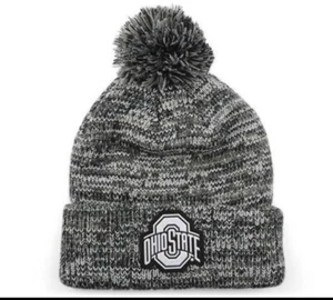 Ohio State OSU Buckeyes Cuffed Knit Winter Beanie Hat Cap Adult Mens Pom NEW - Picture 1 of 1