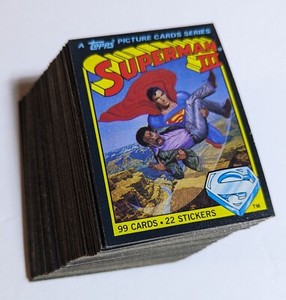 1983 Topps SUPERMAN III Complete Set - 99 Cards - NM