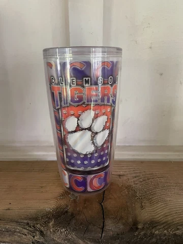 Clemson Tigers 22oz NCAA Licensed Tumbler, Pre-Owned, No Lid Cover