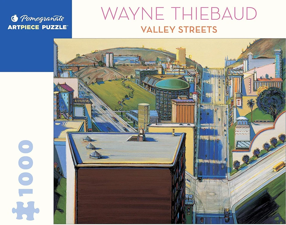 Pomegranate - Valley Streets by Wayne Thiebaud Jigsaw Puzzle (1000 Pieces) - image 1 of 1