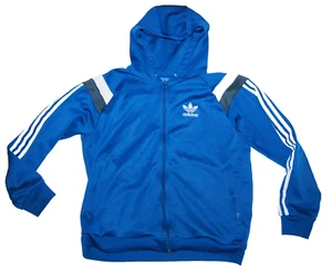 Adidas Originals - Herren Large blau Kapuze Full Zip Track Top Jacke Hoody - Bild 1 von 2