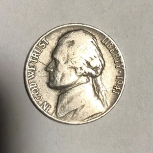 rare 1941 us nickle no mint mark - Picture 1 of 2