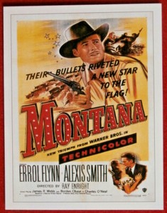 ERROL FLYNN - Card # 22 - Movie Idols Set - MONTANA - ALEXIS SMITH