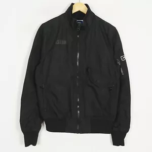 G-STAR RS CONWAY BOMBER Hombres Chaqueta Talla M Negro Poliéster Puños Acanal... - Imagen 1 de 10