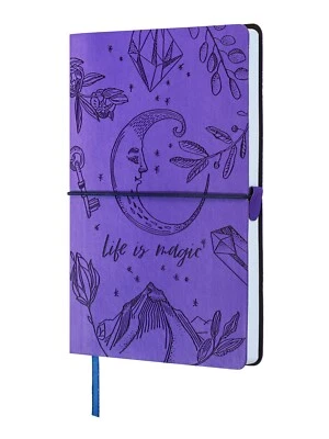 Taccuino A5 Pelle Vegan Goffrata - 256 Pagine - Carta 70 g/m² - 21×15cm-Premium - Immagine 1 di 4