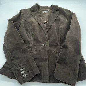 CAbi Corduroy Blazer Jacket Dark Brown Women's Size Small - Picture 1 of 5