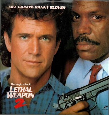 Lethal Weapon 2 Laserdisc Mel Gibson Danny Glover Action Cops Guns Widescreen — 第 1/2 张图片