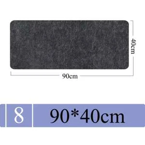 Wool Felt Mouse Pad Gaming Desktop Anti-slip Pad Mousepad Mice Mat Black 90X40cm - Picture 1 of 3