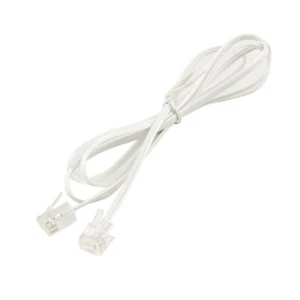 6P2C RJ11 to RJ11 Clear Module Telephone Extend Cord 39.4" - Picture 1 of 1