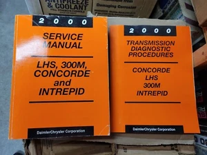 2000 DODGE CHRYSLER INTRPID 300M CONCORDE LHS SHOP MANUALS SERVICE BOOKS REPAIR - Picture 1 of 2