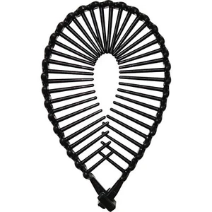 2 * Black Hair Claw Ponytail Fish Banana Clip Comb Clamp Grip Girls Accessories - Picture 1 of 4