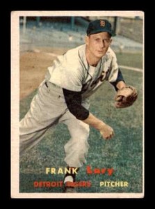 1957 Topps Frank Lary #168 Surface Scratches Detroit Tigers