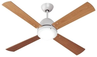 VENTILATORE SCIROCCO ITALEXPORT 4 Pale legno/bronzo con luce - Immagine 1 di 4