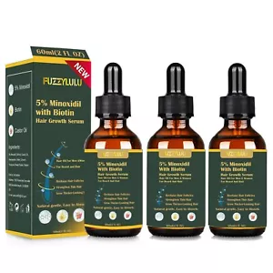 180ML 5% Minoxidil Hair Growth Oil, Hair Serum for Healthier and Thicker Hair - Picture 1 of 8