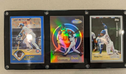 SAMMY SOSA 3 CARD PLAQUE CHICAGO CUBS Cover