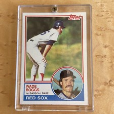 1983 Topps Wade Boggs Rookie Card RC #498 Raw Ungraded 