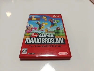 NINTENDO WII NEW SUPER MARIO BROS WII JAPONES WI RVL-SMNJ-JPN  NINTENDO NO MANUA - Imagen 1 de 4