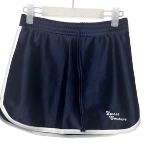 Next Era Girls Sweet Couture Elastic Waist Drawstring Athletic Skort Navy Large - Picture 1 of 4