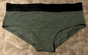 Victoria's Secret PINK Gray Cotton Logo Hipster Panty ~ Size M ~ NWT! - Picture 1 of 3