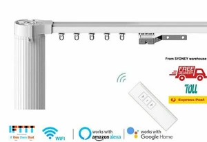 4M Motorised Curtain Tracks, Remote Control Drapery, free P&P Alexa Google Home - Bild 1 von 5