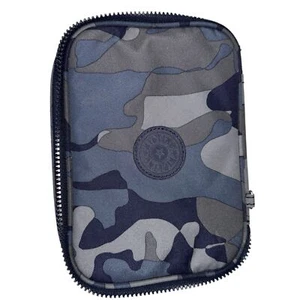 Kipling 100 Pens Case Pencil Blue Camo School Pen - Picture 1 of 10