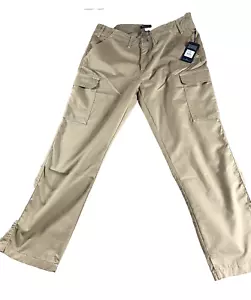 True Religion Cargo Pants Travertine Tan Pockets 36x32 Baggy NEW $159 - Picture 1 of 15