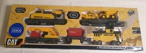 CAT Train Set Caterpillar Motorized Construction Express Lights 55650 Working - Picture 1 of 15