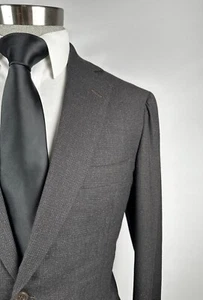 Men's Sartoria Castangia Brown Super 150 SOFT Wool 2Btn Blazer 52 UK US 42 A032 - Bild 1 von 17