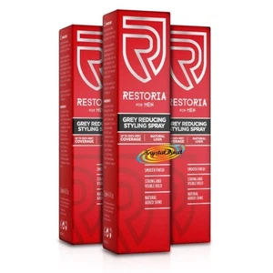 3x Restoria Grey Reducing Styling Spray for Men 150ml - Picture 1 of 2