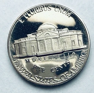 1974-S Jefferson Proof 5c  ~ Deep Mirrors ~ Lite Tone ~ Nice ~ U26 - Picture 1 of 3