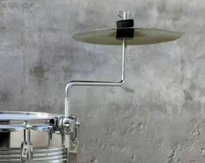 NEW Metal Dual-Angle Adjustable Multi-Purpose Drum Stand Clamp Silver - Image 1 of 3