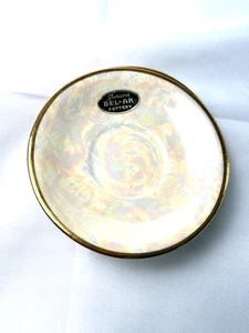 3 piattini iridescenti originali in ceramica Bel-AR con bordo oro lustro anni '50 LEGGI: - Foto 1 di 10