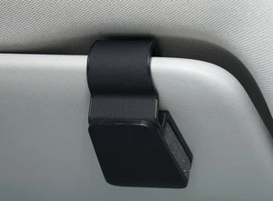 Auto Brillenhalter Sonnenblende, Clip Sonnenbrillenhalterung in Schwarz - Bild 1 von 4