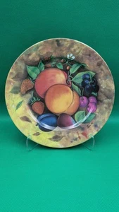 1855 Email de Limoges I. Godinger Dessertteller mit Obstmotiv - Bild 1 von 5