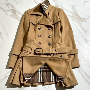 Burberry Blue Label Camel Wollmantel Karofalten Gr. 38 (US-S) - Bild 1 von 11