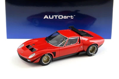 1:18 AUTOart Lamborghini Miura Svr Jota 1968 Red 79171 - Immagine 1 di 4