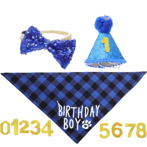 cloth-dog-birthday-bandana-bow-tie-headdress-set-hat-scarf-outfit-for