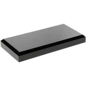 Plymor Black Acrylic Rectangular Beveled Display Base, 6" W x 3" D x 0.75" H - Picture 1 of 1