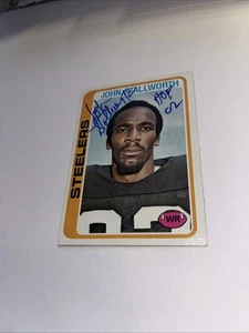 John Stallworth Pittsburgh Steelers HOF Signed 1978 Topps Rookie Card - Picture 1 of 1