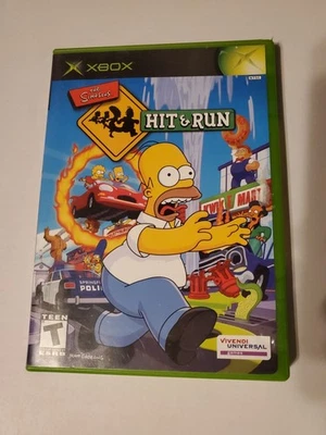 The Simpsons Hit & Run - Xbox - Manual Included - Complete in Box - CIB - Tested - Image 1 of 4