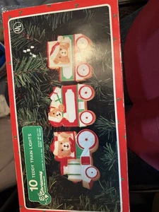 Vintage House Of Lloyd Christmas Around The World Teddy Train Lights - Picture 1 of 3