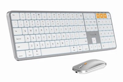 ProtoArc KM100-A Backlit Bluetooth Keyboard and Mouse Combo for Mac  - Image 1 of 4