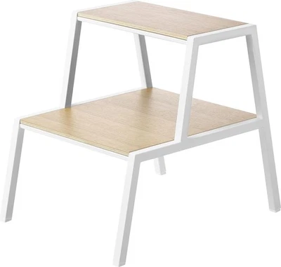 Step stool, 2 steps, white, W40×D52.3×H45cm - Image 1 of 4