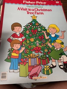 The Fisher Price XL Malbuch Little People, 1987 Vintage nicht coloriert in Rarität - Bild 1 von 6
