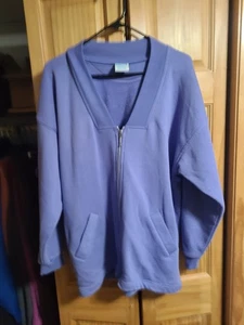Vntg Cheetah by Mervyns - Women's Medium 3/4 Zip Sweater -Cotton Blend 2-Pocket - Picture 1 of 5