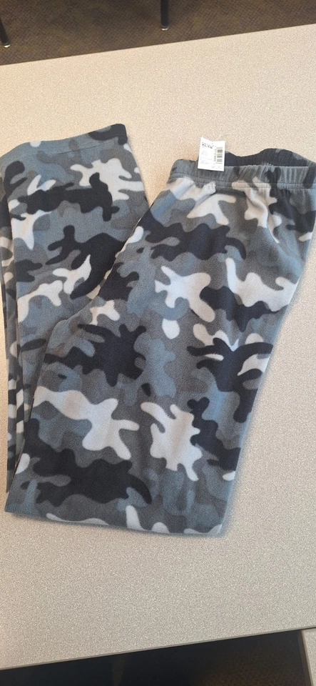 Pantalones de pijama de lana para niños nuevos con etiquetas, lugar para niños, camuflaje, talla XL:14 Foto 1 de 1