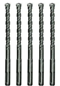 SDS-Plus Drill Bit 3/8" x 8" Rotary Hammer Bit Carbide Tip Drill Concrete-5Pcs - Picture 1 of 8