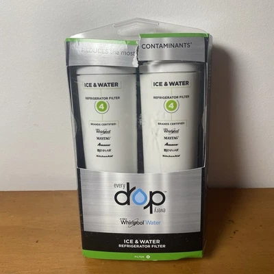 EveryDrop Whirlpool Ice Refrigerator Water Filter 4 EDR4RXD21 UKF8001 NEW 2 Pack - Image 1 of 4