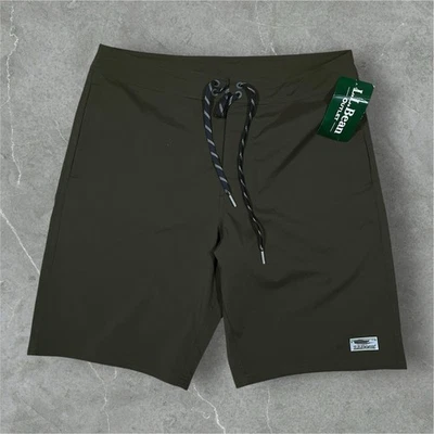 LL.Bean 10'' Traverse Board Shorts Swim Men's 34 W Loden Green NWT 507322 - Image 1 of 4